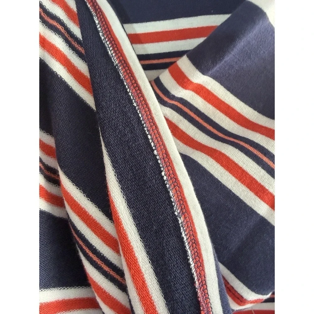 NWT La Blanca Sailor Stripe Lace-Up Cover-Up Knit Tunic/Dress L55213 Size M